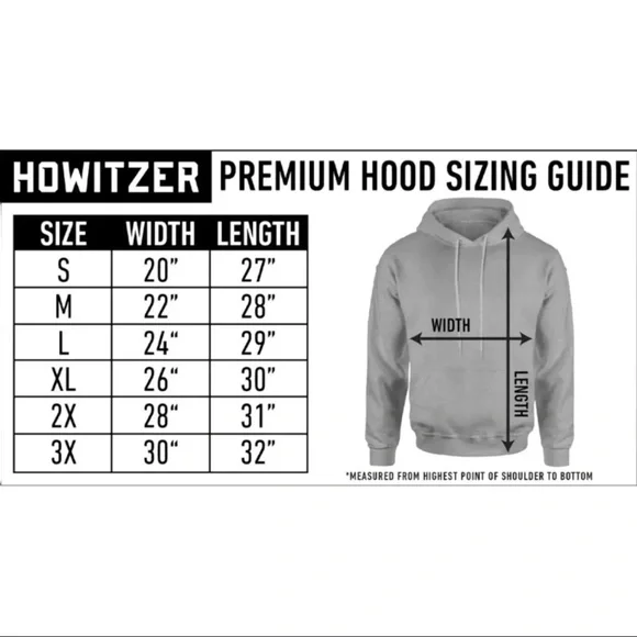 Howitzer Style Men's Hoodie Union Pullover Heavyweight Military Grunt MFG - Picture 3 of 7